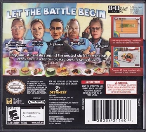 Iron Chef America Supreme Cuisine - Amerikansk Version - Nintendo DS (B Grade) (Genbrug)